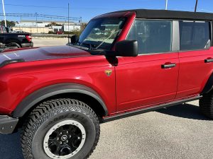 2023 Red Ford Bronco Badlands