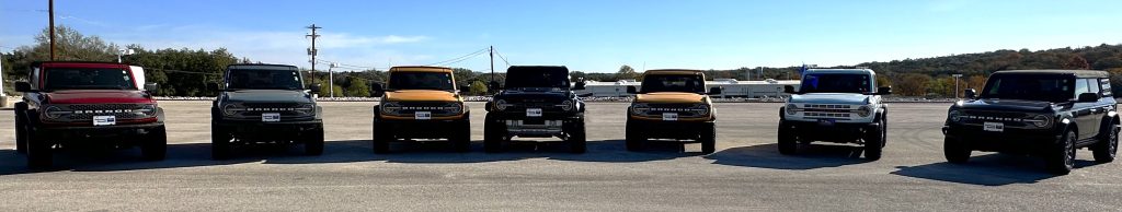 2023 Used Ford Broncos at Johnson Sewell Ford Lincoln in Marble Falls, TX.