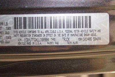 2020 Jeep Gladiator Overland