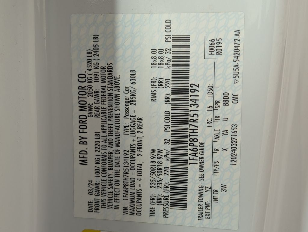 2024 Ford Mustang EcoBoost Premium