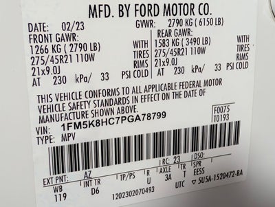 2023 Ford Explorer Platinum