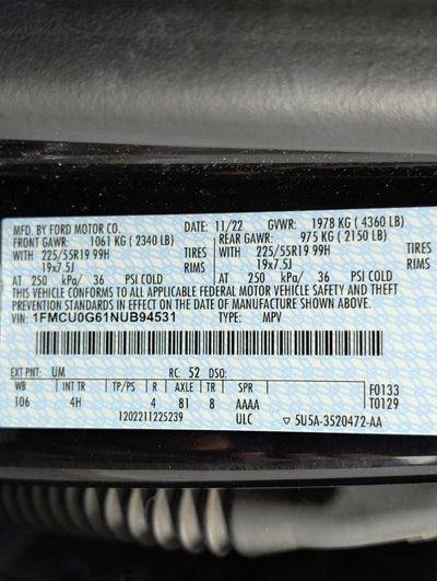 2022 Ford Escape SE