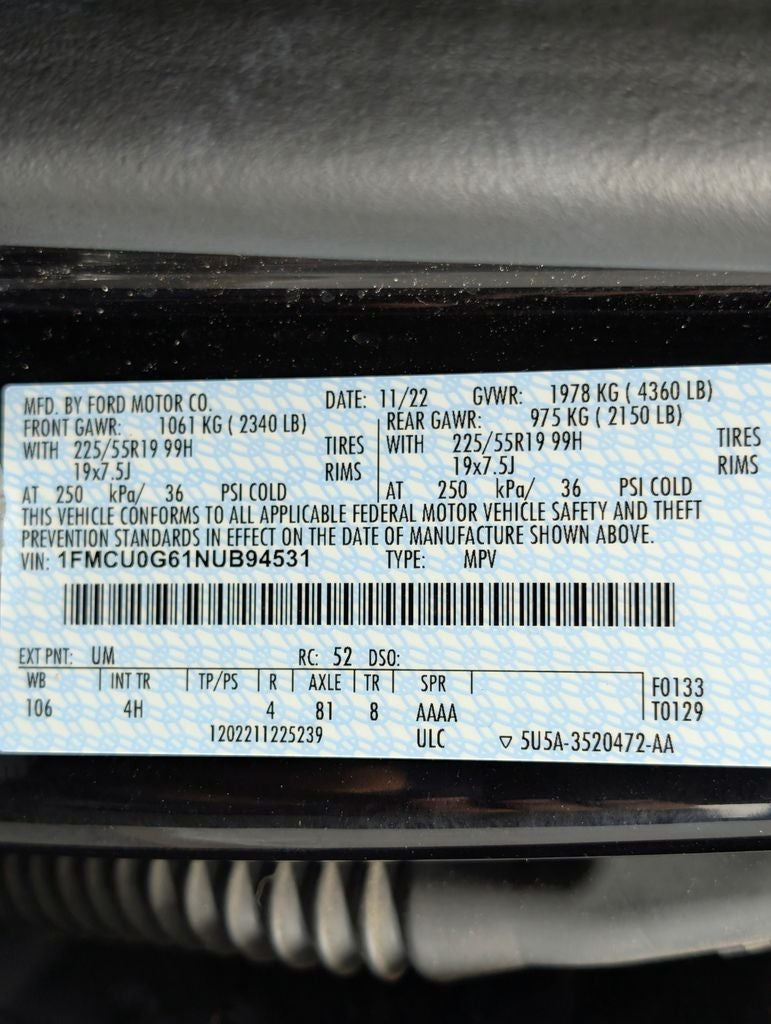 2022 Ford Escape SE