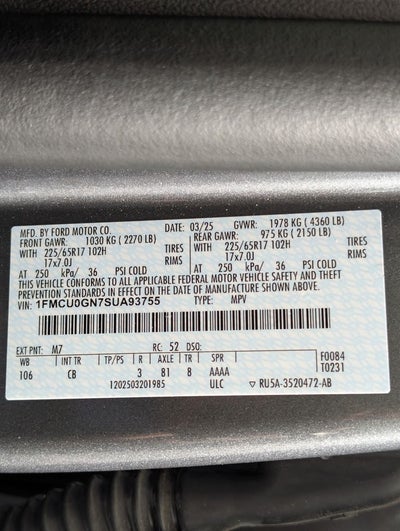 2025 Ford Escape Active