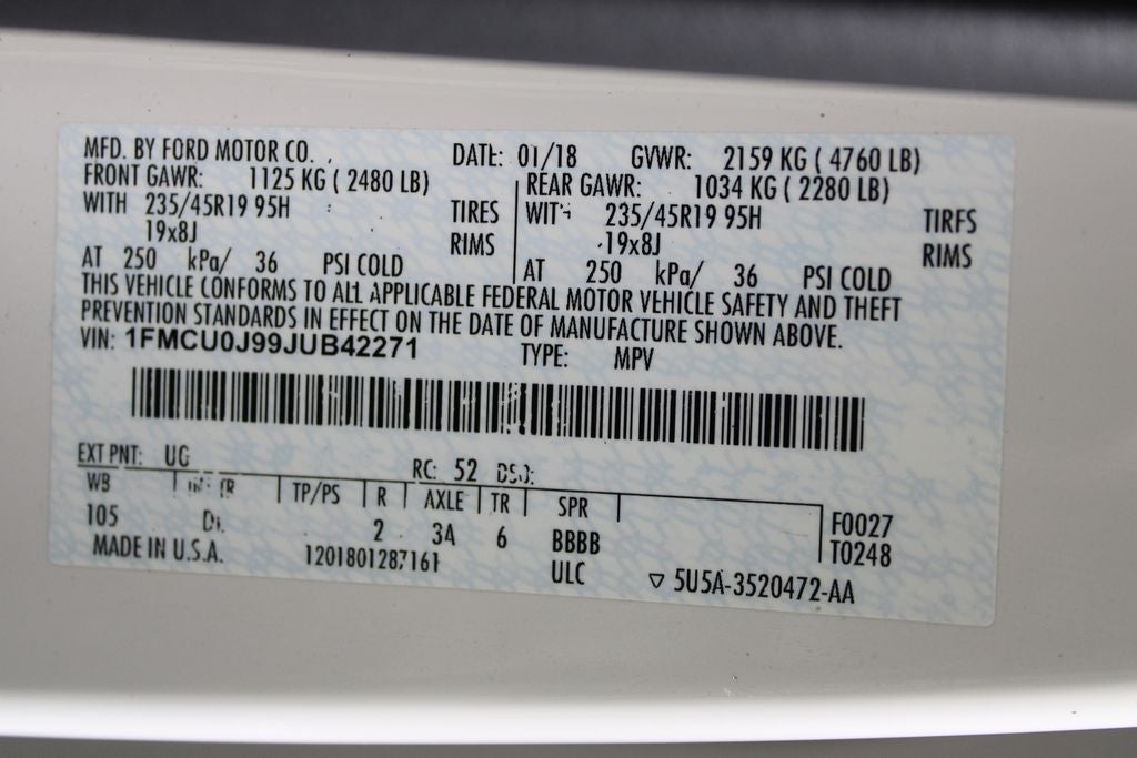 2018 Ford Escape Titanium