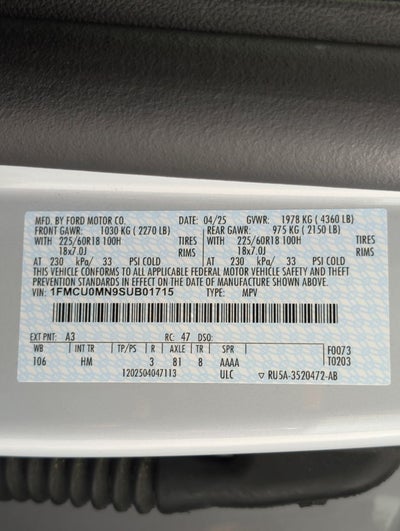 2025 Ford Escape ST-Line