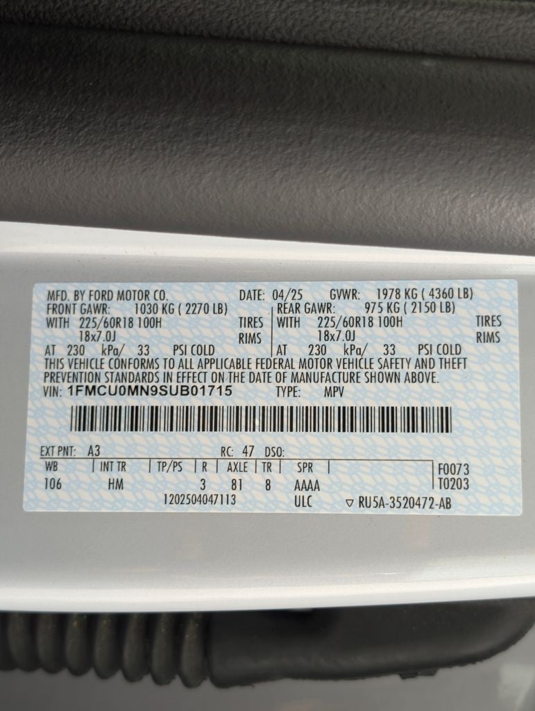 2025 Ford Escape ST-Line