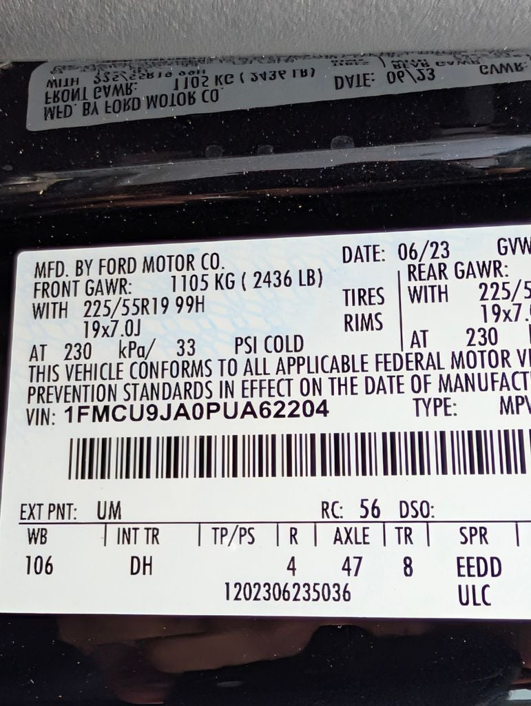 2023 Ford Escape Platinum
