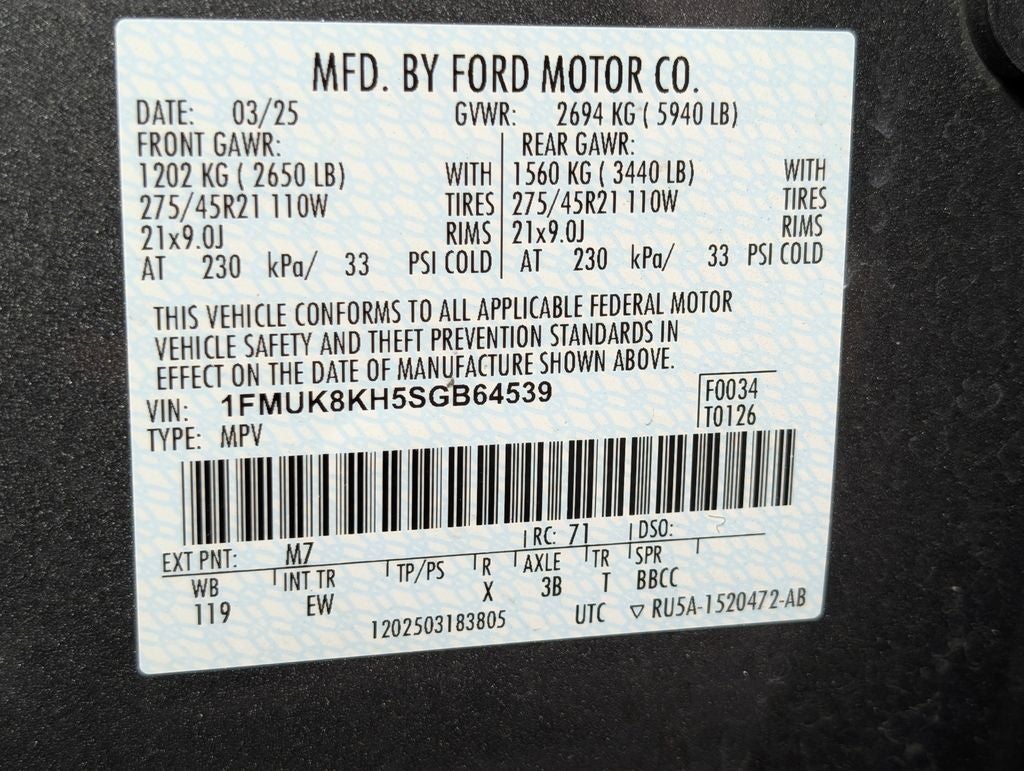 2025 Ford Explorer ST-Line