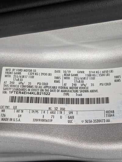 2019 Ford Ranger XLT