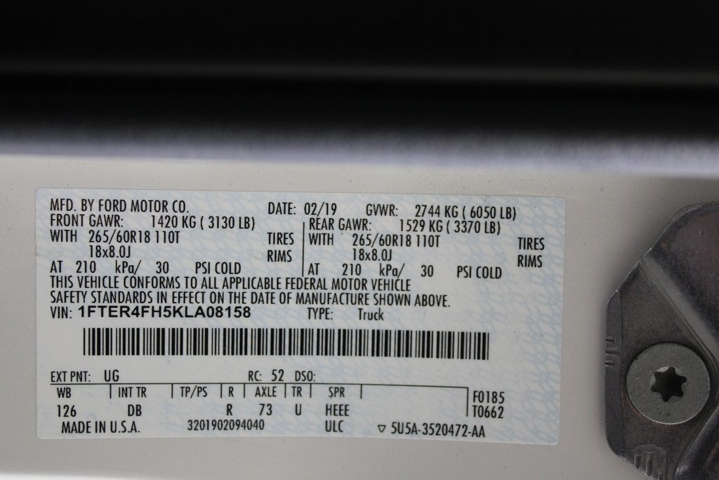 2019 Ford Ranger Lariat