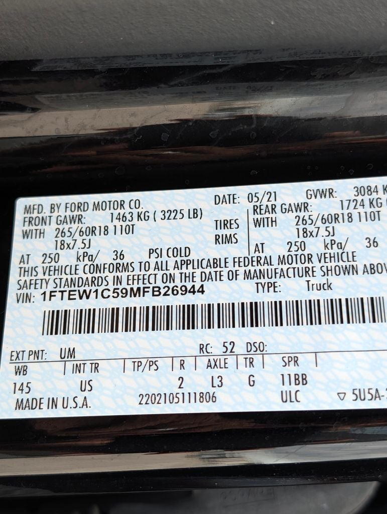 2021 Ford F-150 XLT