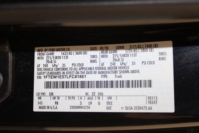 2020 Ford F-150 Platinum