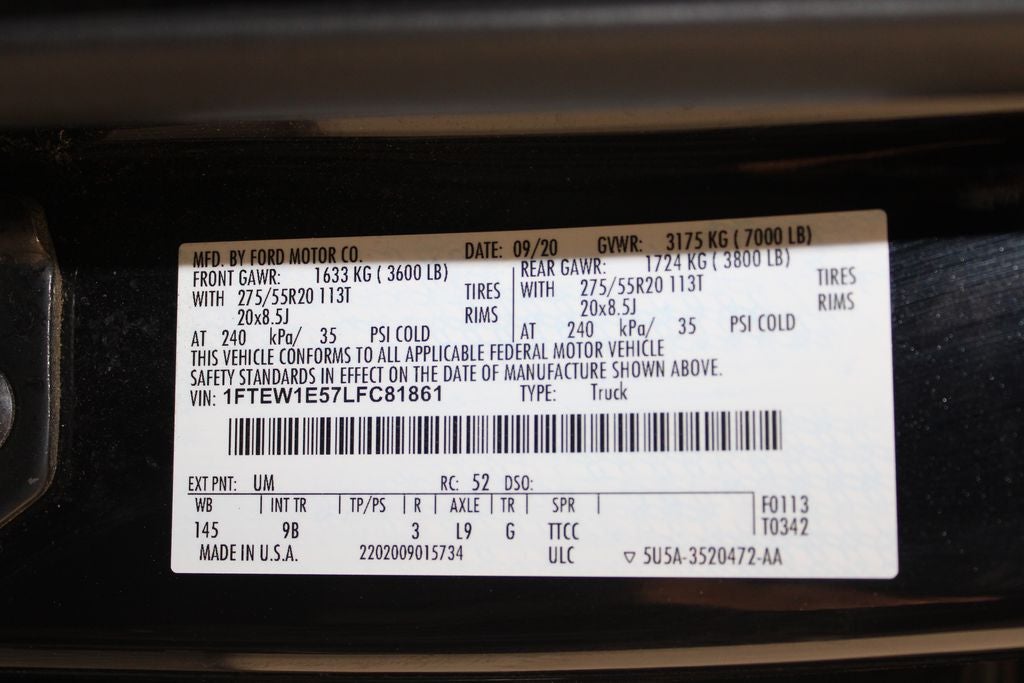 2020 Ford F-150 Platinum