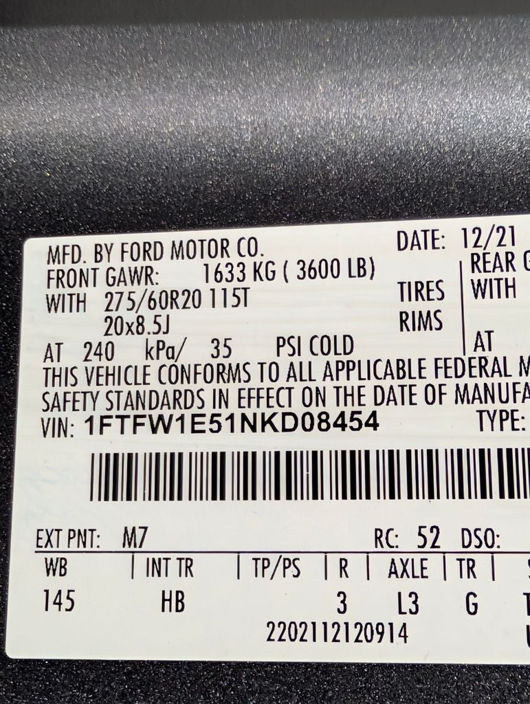 2022 Ford F-150 Lariat