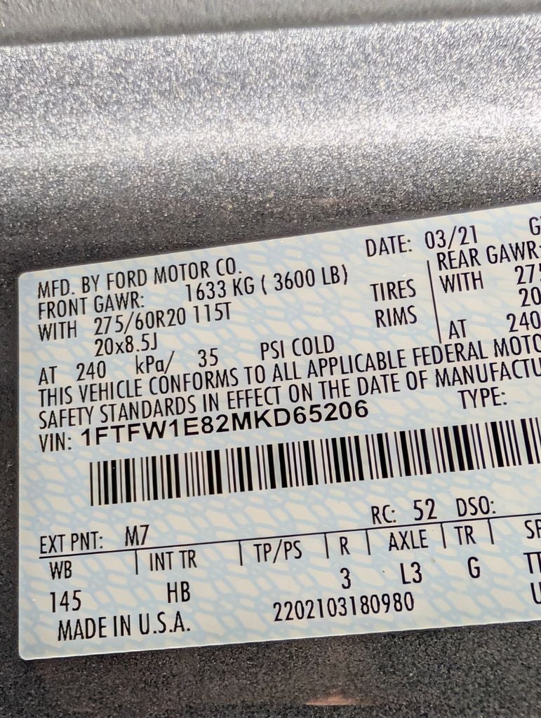 2021 Ford F-150 Lariat