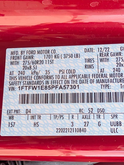 2023 Ford F-150 Lariat