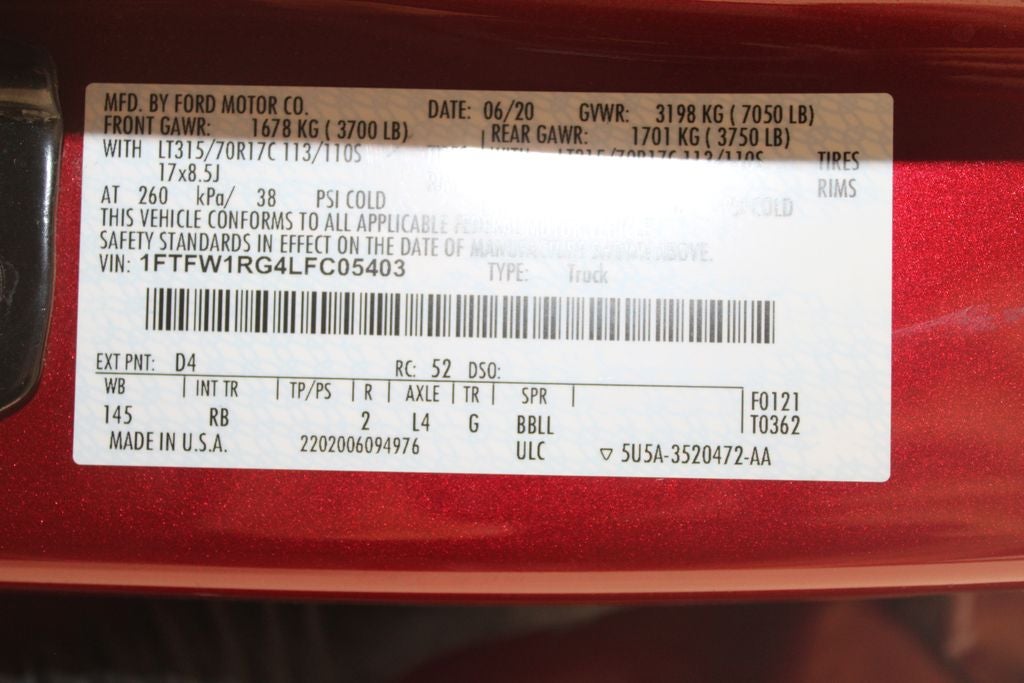 2020 Ford F-150 Raptor