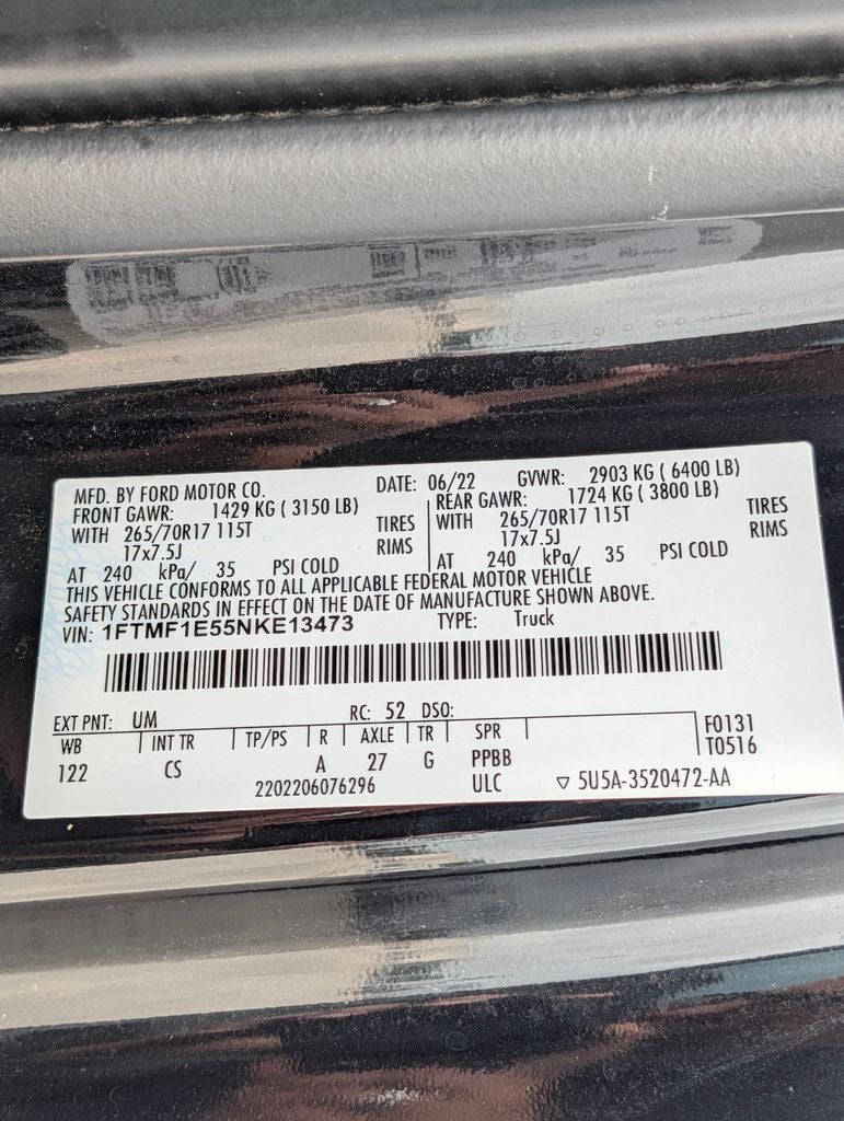 2022 Ford F-150 XL
