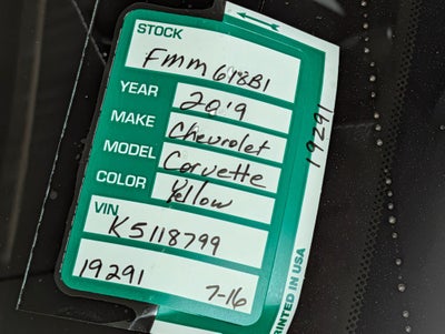 2019 Chevrolet Corvette Grand Sport 2LT