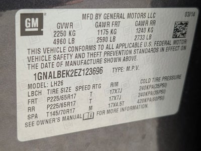 2014 Chevrolet Equinox LT 1LT