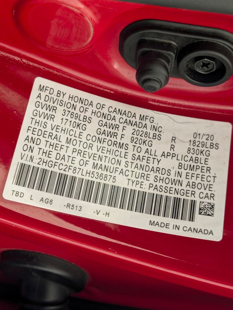 2020 Honda Civic Sport
