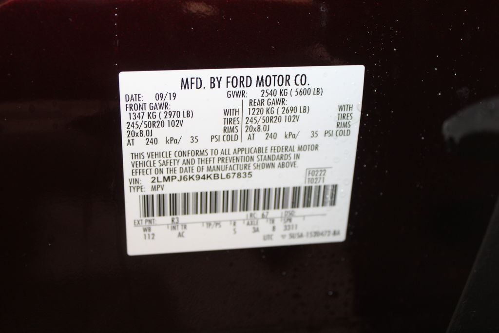 2019 Lincoln Nautilus Select