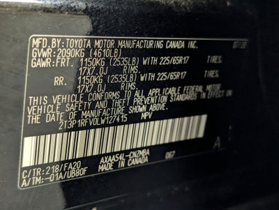 2020 Toyota RAV4 XLE