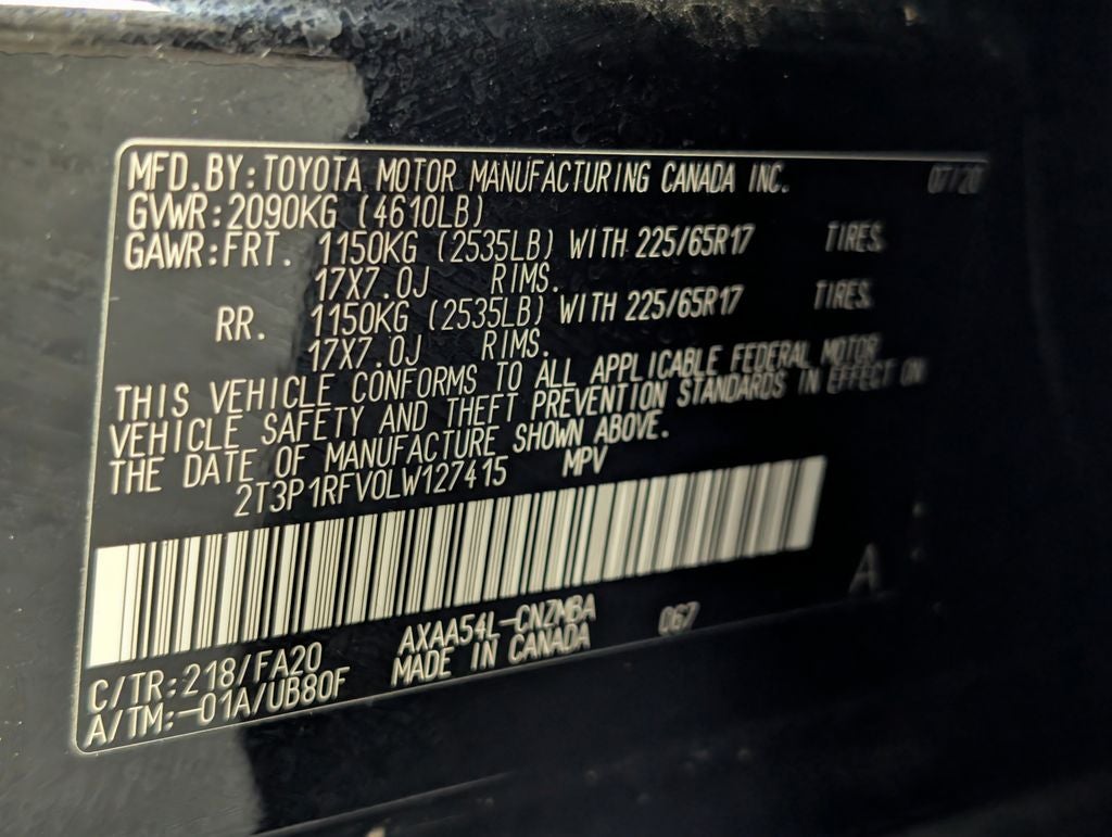 2020 Toyota RAV4 XLE