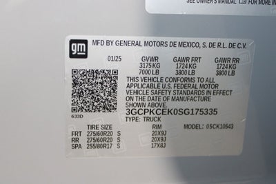 2025 Chevrolet Silverado 1500 Custom Trail Boss