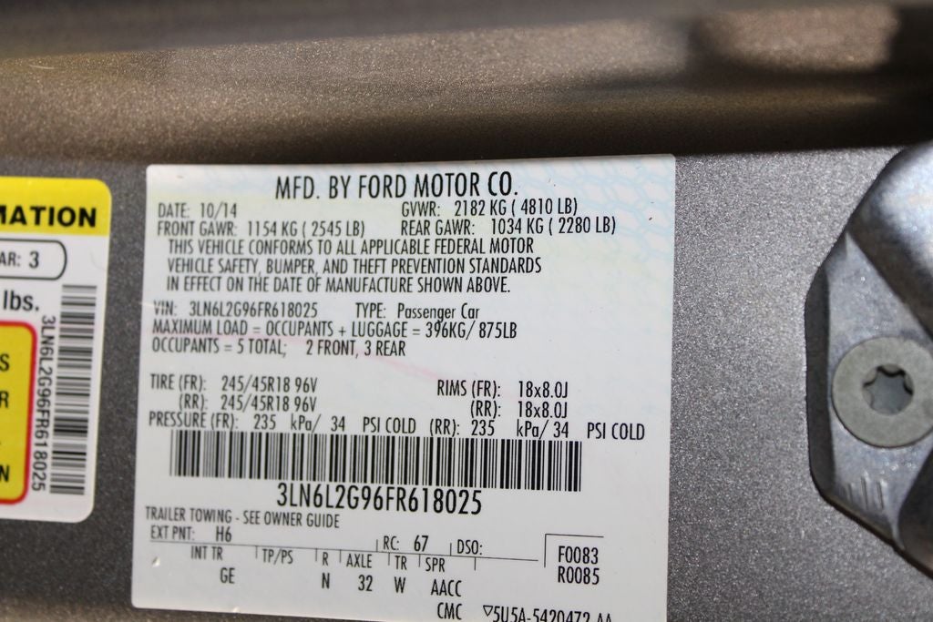 2015 Lincoln MKZ Base