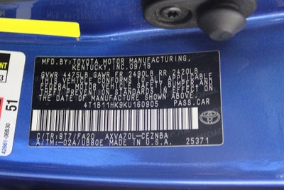 2019 Toyota Camry LE