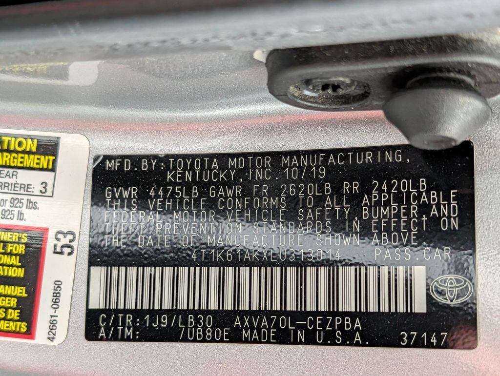 2020 Toyota Camry XSE