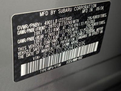 2025 Subaru Forester Touring