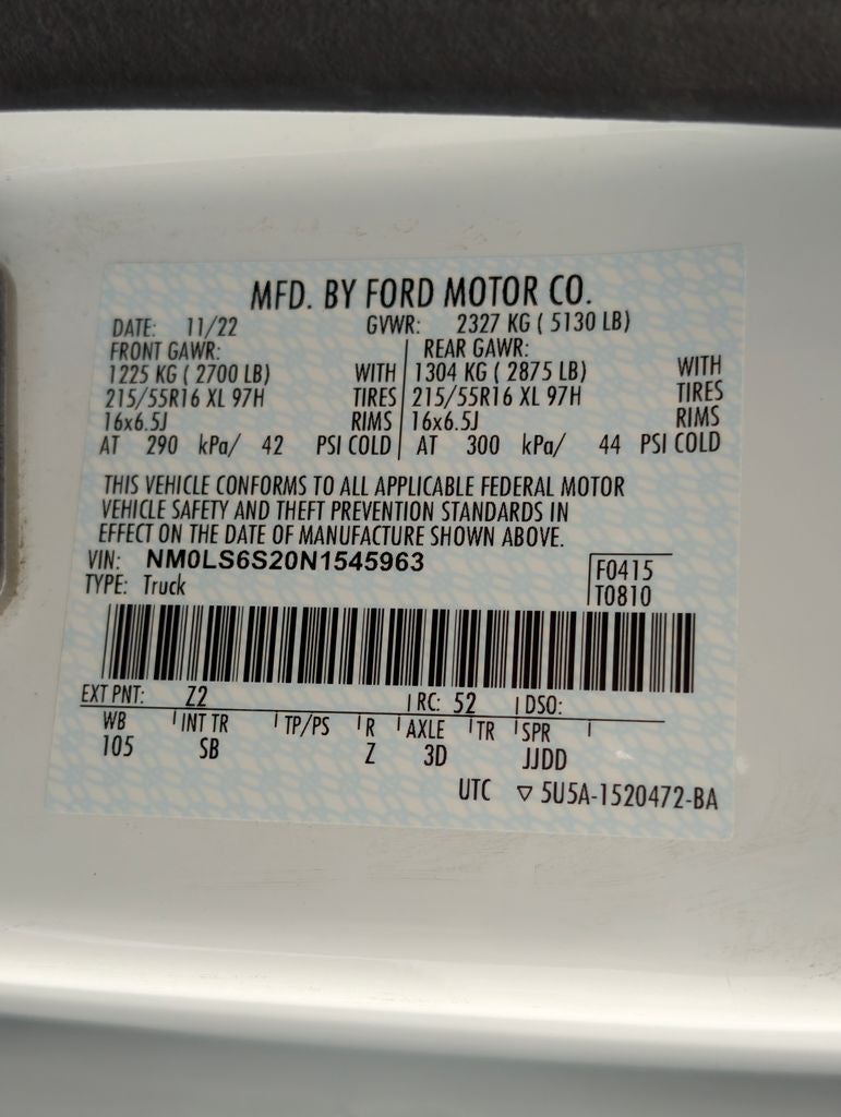 2022 Ford Transit Connect XL